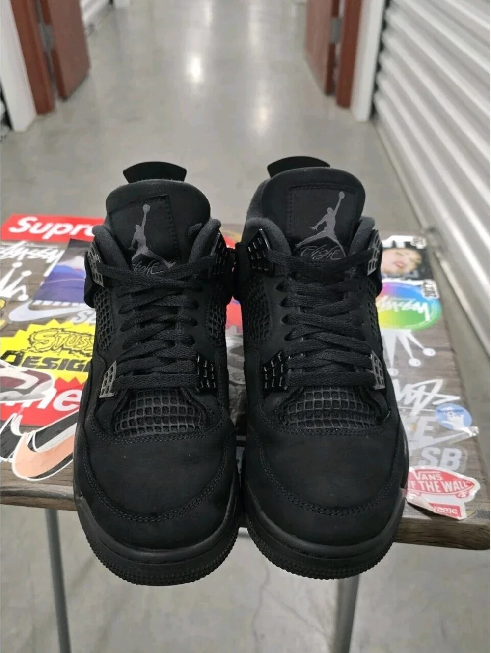 AIR JORDAN 4 RETRO BLACK CAT FV5029-010 SIZE 8.5